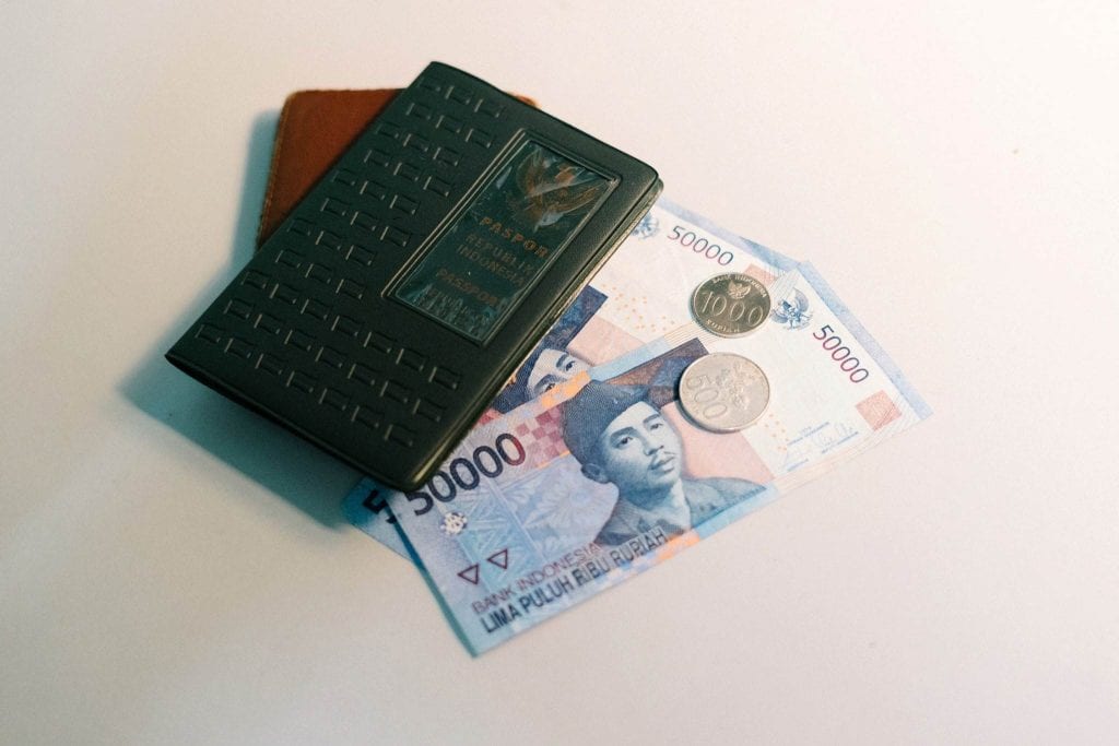 Indonesian Rupiah and wallet