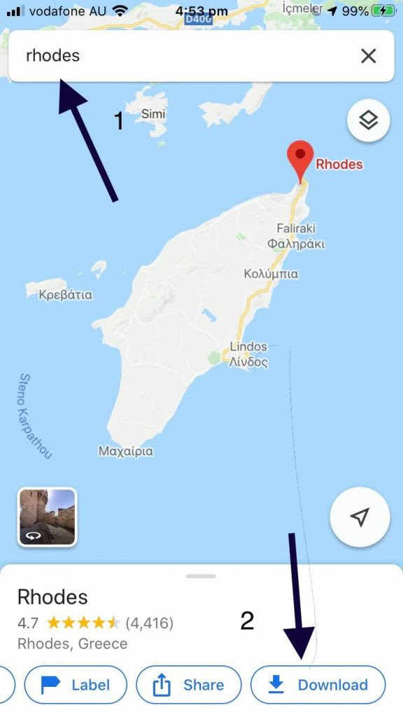 google離線地圖 步驟1